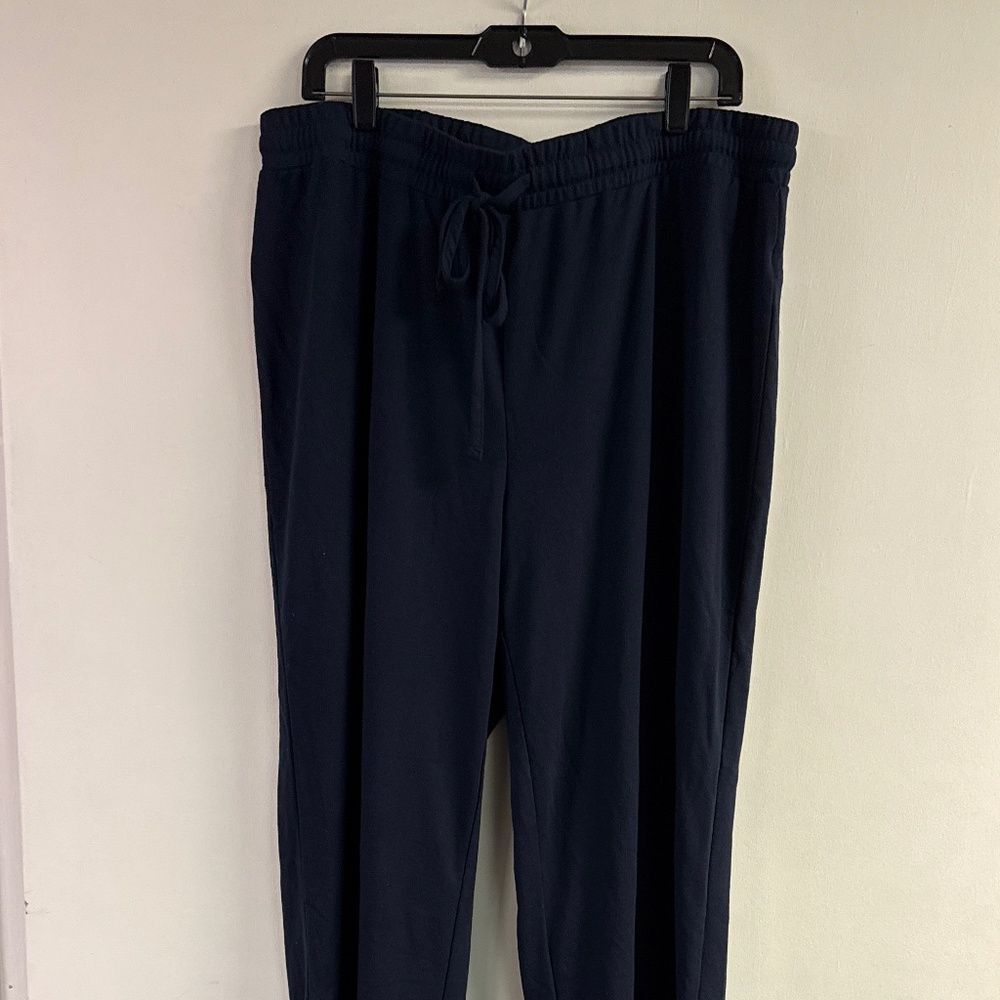 CJ Banks Navy Blue Super Soft Lounge Pants Plus Size 1X